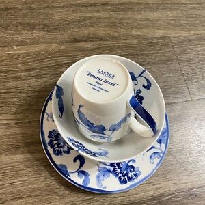 Ralph Lauren Blue and White Floral Tea Set